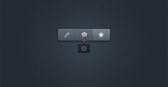 A free settings tooltip PSD