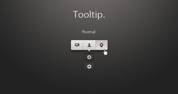 Tooltip UI kit app free PSD