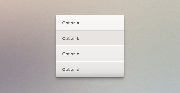 Dropdown menu PSD