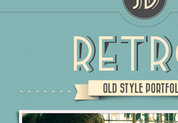 Retro Portfolio free PSD