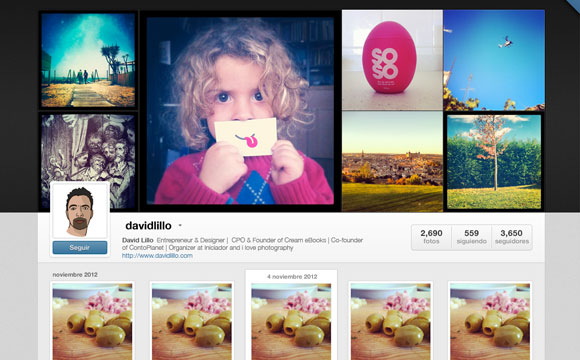 Instagram GUI PSD