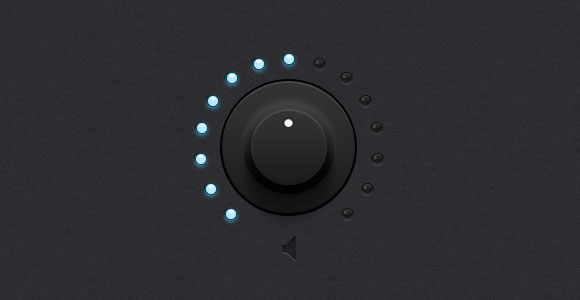 Dark knob light leds PSD