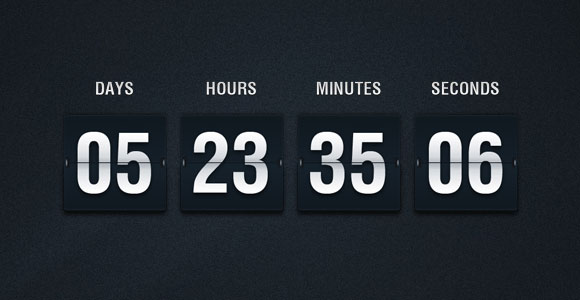 Flip Countdown PSD