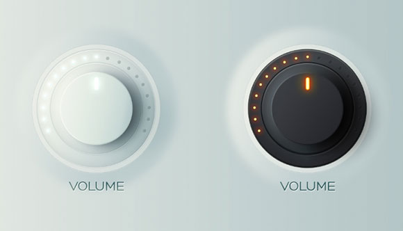 PSD volume knobs