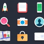 PSD flat icons by Pierre Borodin