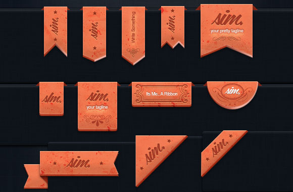17+ Elegant Ribbons PSD