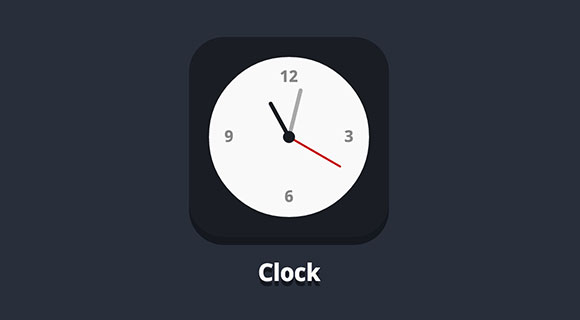 CSS + jQuery flat clock