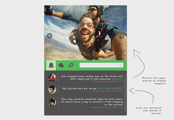 Social feed widget