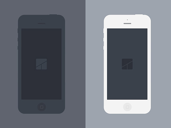 iPhone5 ultra-flat mockups
