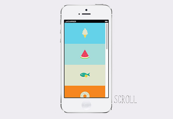 Jelly Scroll effect