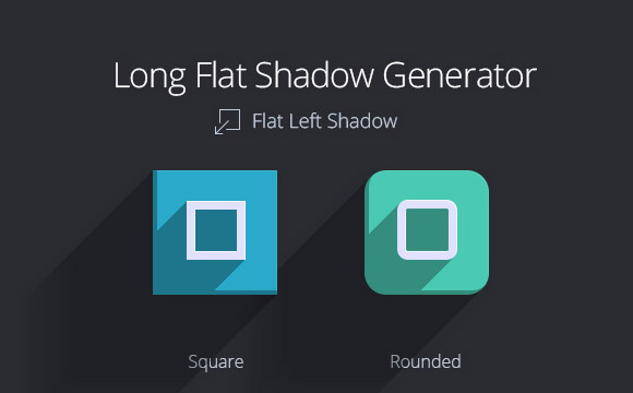 Long flat shadow generator