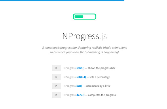 NProgress.js progress bar
