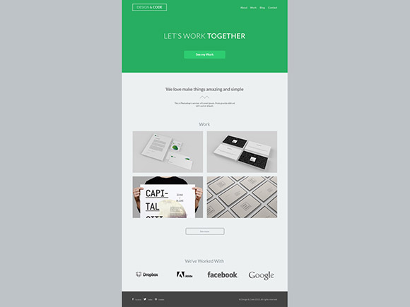 Design&Code portfolio template