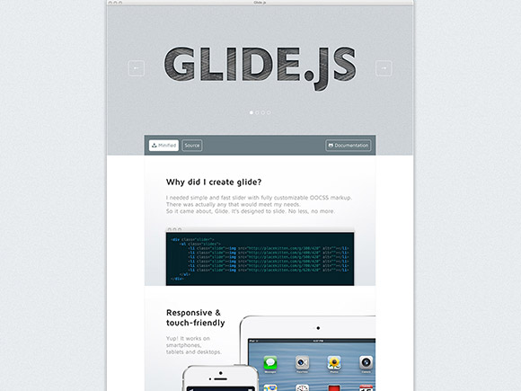 Glide.js – Light & responsive jQuery slider