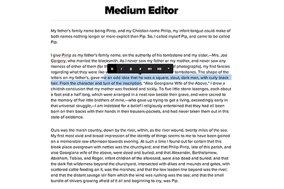 MediumEditor plugin