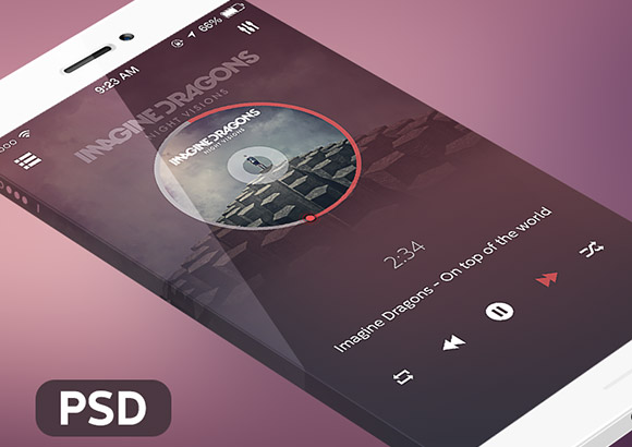 Music app for iOS7