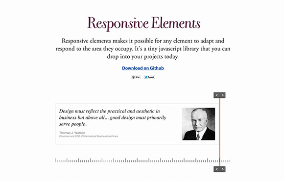 Responsive Elements - JS plugin