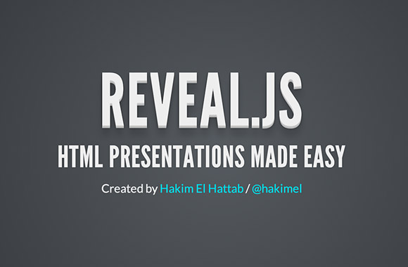 Reveal.js - Framework for HTML presentations