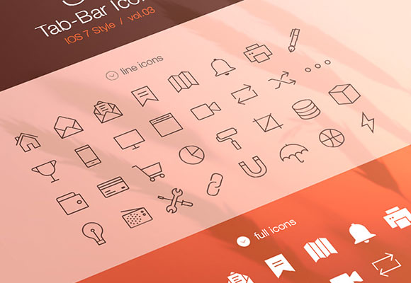 32 Tab bar icons for iOS7