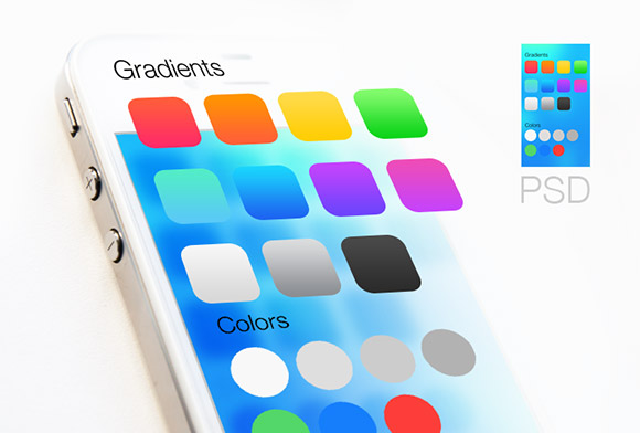 iOS7 gradients and colours
