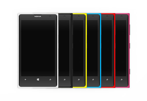 Nokia Lumia 1020 colourful mockups