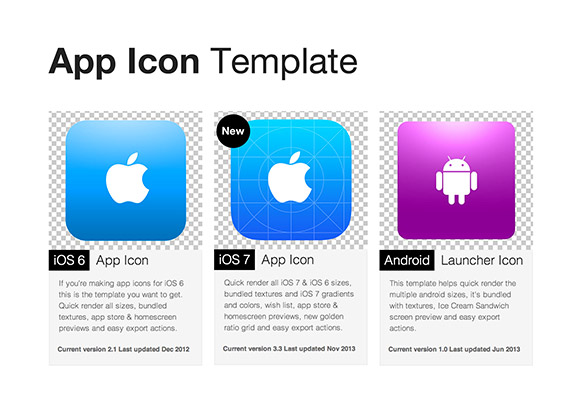 App icon templates