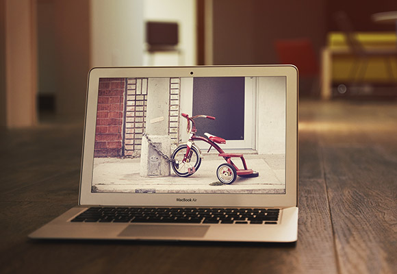MacBook Air PSD mockup