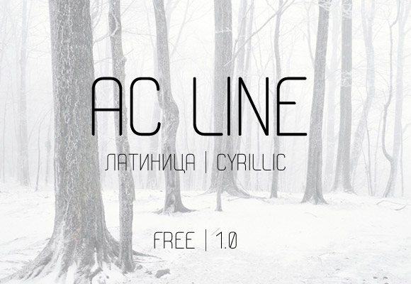 AC Line free font