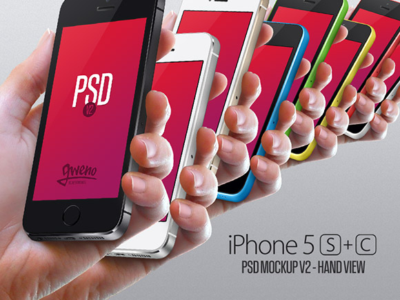 iPhone 5S & 5C mockup set
