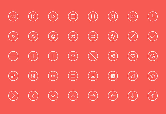 Fanicons vol1 - 40 PSD & AI icons