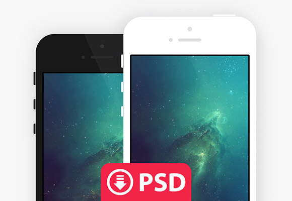 iPhone 5S minimal mockup