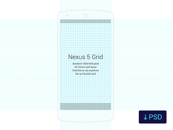 Nexus 5 grid template