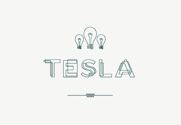 Tesla free font