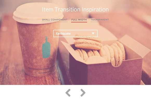 Item transitions inspiration