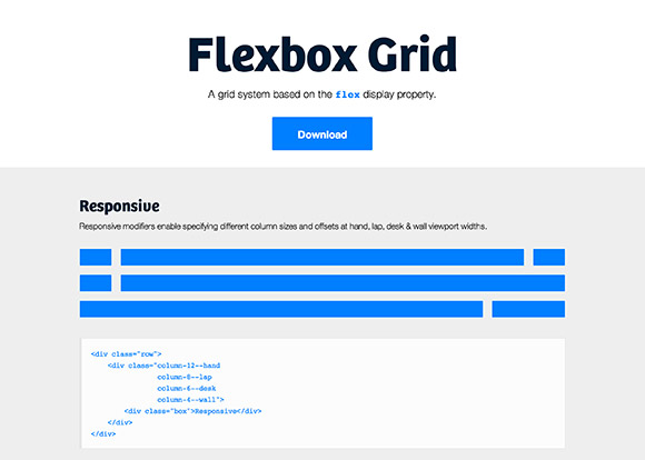 Flexbox Grid - Grid system based on flex