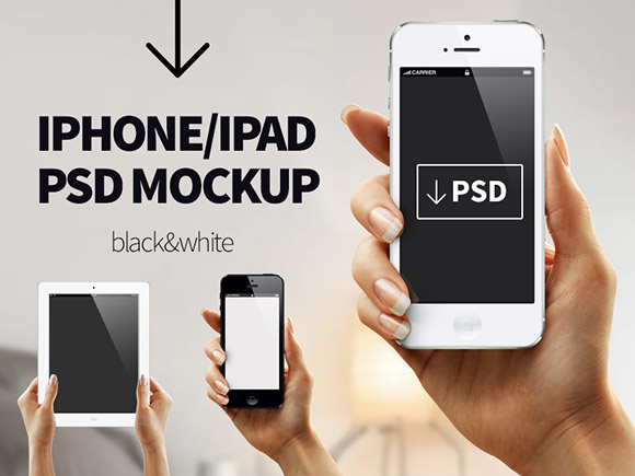 iPhone/iPad PSD mockup