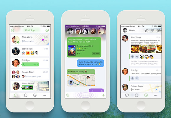 Smart chat app PSD