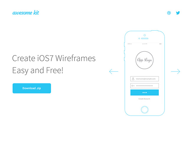 Awesome UX Kit - AI wireframe templates