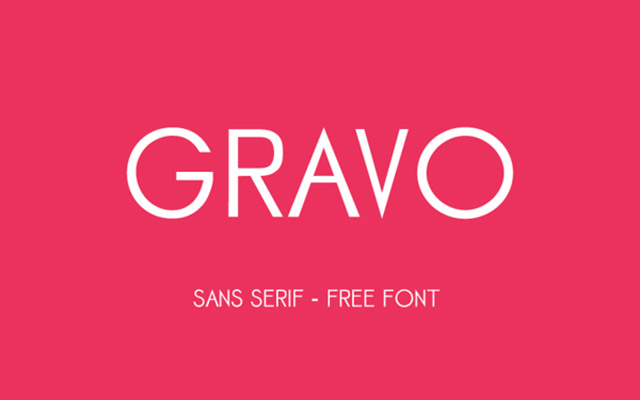 Gravo free font