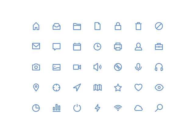 Stroke icons Vol.1