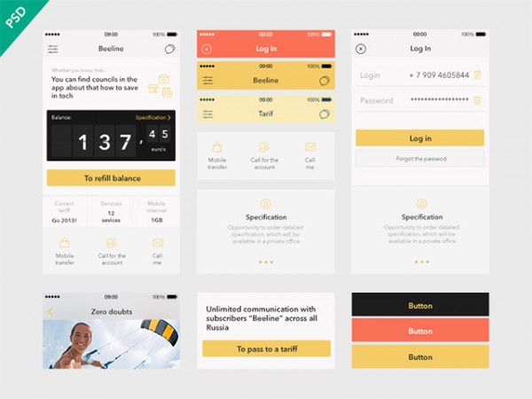 100 Best Free PSD UI Kits Page 7 Of 10 Freebiesbug