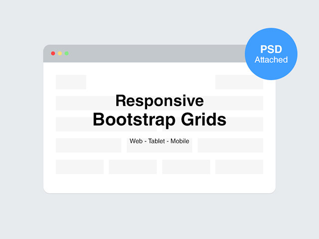Responsive Bootstrap grids - PSD