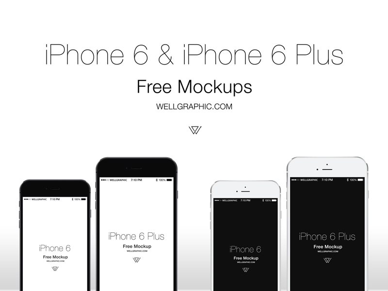 Apple iPhone 6 and iPhone 6 Plus mockups