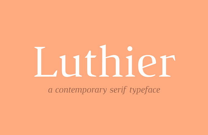 Luthier free font
