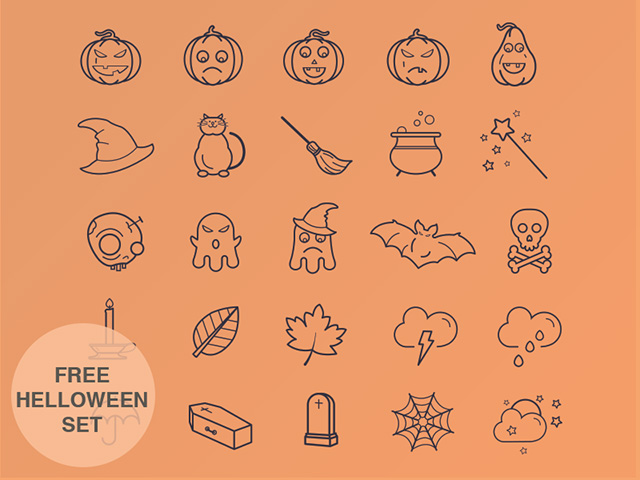 25 free Halloween icons