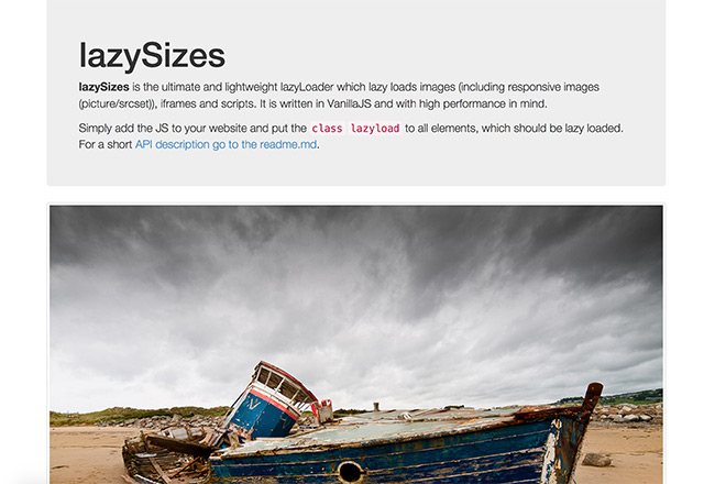 lazySizes - Lazy load JS plugin