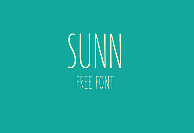 Sunn free font