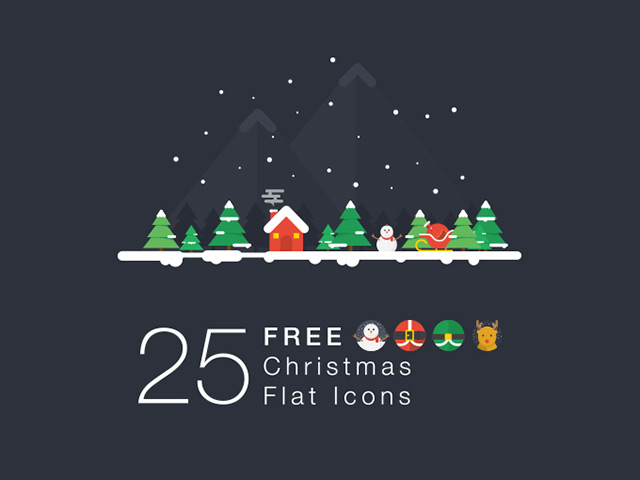 25 free Christmas icons
