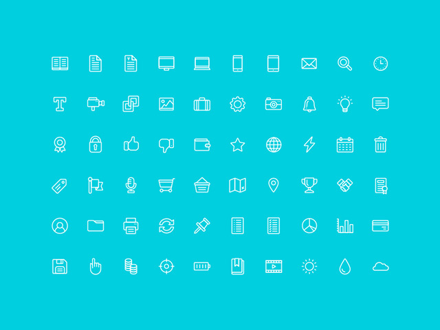 60 free outline icons - AI