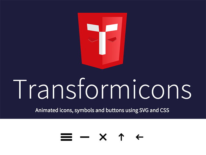 Transformicons - Animated SVG icons